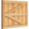 Ekena Millwork Framed Board-n-Batten Shutters w/Z-Bar, Rough Sawn Western Red Cedar, 26 7/8W x 20H, PR RBF06Z26X020RWR - alternate 2